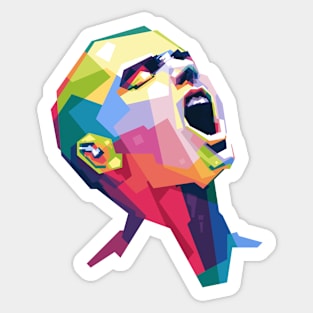 Sinead O'Connor Pop Art WPAP Sticker